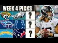 NFL Week 4 FREE Expert Picks BEST BETS PICKS TO WIN MORE CBS Sports