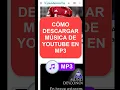 Lagu Como Descargar Musica de Youtube en MP3