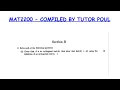 MAT2200 QUIZ 2 QUESTION 2 A 2024