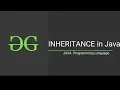 Inheritance in Java Java Programming GeeksforGeeks