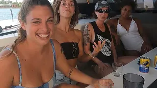 Ep. 453 FOUR girls on the boat “TOO SHORT”, the clash of YOUTUBE channels