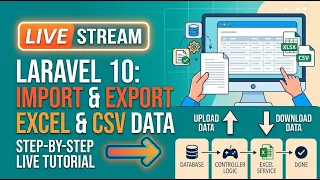 Laravel 10 Excel CSV Import Export Step-by-Step Guide LIVE