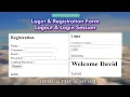 Create Login \u0026 Registration Form PHP MySQL With Logout \u0026 Login Session | Login \u0026 Signup Page In PHP