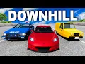 Lagu DOWNHILL RACE WITH RANDOMIZED CARS!