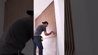 طريقة عمل ورق جدران في صاله 