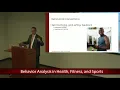 An Introduction to Behavior Analysis in Health Fitness Sports