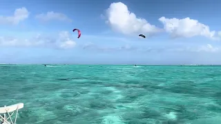 Kitesurfing in Bora Bora