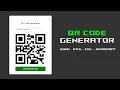 ASMR Programming - QR Code Generator using HTML CSS Javascript
