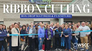Ribbon Cutting for Box Drop Mattress Furniture