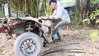 I transformed a dilapidated 40-year-old car into a modern one.part 1