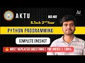 Python Programming AKTU One Shot BCC-402 Most Repeated Questions Complete Revision
