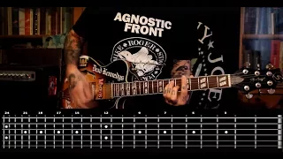 sasha rocknroll guitar lessons agnostic front for my family 16 tutorial