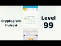 Cryptogram Tripledo Level 99 Solutions Logic Puzzle Game Mini Boss