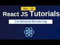 conditional rendering in react react js tutorials in telugu react js