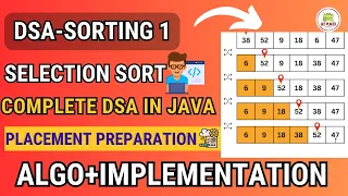 Selection Sort Algorithm - Leetcode How to implement selection sort in JAVA Best DSA Course