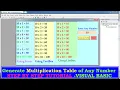 Generate Multiplication Table of any number of your choice in Visual Basic 6 Step by Step Tutorial