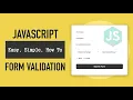 JavaScript Form Validation In Hindi 3 - Email Validation Part