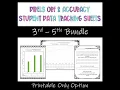 DIBELS Student Data Tracking Bundle 3rd - 5th Grade Printable