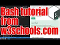 How to use Bash - w3schools com tutorial