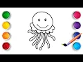 Jellyfish Coloring Pages for Kids Fun Educational