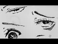 Lagu How to draw 5 types of anime eyes.