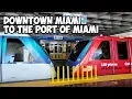 Downtown Miami to Port of Miami via Public Transit for FREE Metromover Trolley