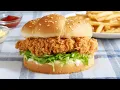 Chicken Zinger Burger Recipe Crispy Fried Chicken Zinger Burger Recipe KFC Style Chicken Recipe