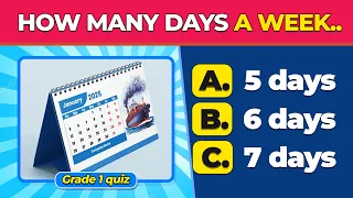 Can You Answer These 1st Grade General Knowledge Questions