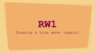 RW1-004 Drawing a sine wave again