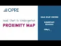 How To Guide The Head Start to Kindergarten Proximity Map
