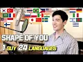 Download Lagu Shape of You (Ed Sheeran) 1 Guy Singing in 24 Different Languages - Cover by Travys Kim