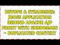 DevOps SysAdmins JBoss application behind apache ajp proxy with subdomain - duplicated context