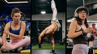 Girls Reaction to Advanced Calisthenics In The Commercial Gym