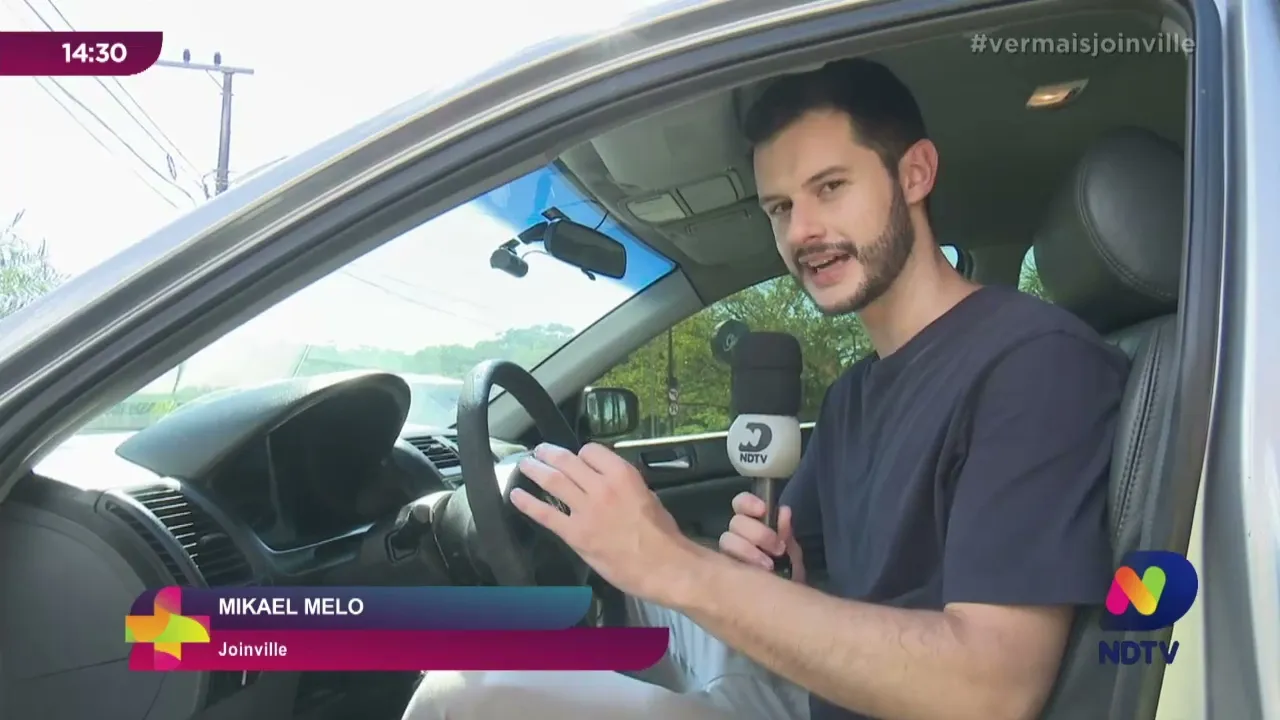 Cadeirante na estrada de Joinville: bate recorde no topo das Américas