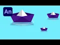 Adobe Animate Draw and Animate Paper Boats - Turn Layers Into Symbols