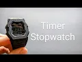 G-Shock GD-B500 Timer Stopwatch Demo How to use