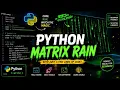 I Coded the MATRIX in Python Turtle Graphics Animation