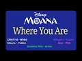 Moana - Where You Are [Karaoke]