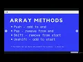 Capture Collections of Data with Arrays Push and Pop--The Modern JavaScript Bootcamp
