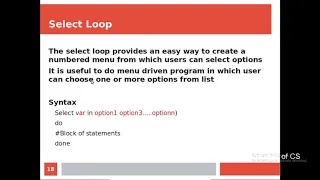 Tutorial Use of select loop for Menu Driven Program Linux Shell Script