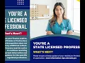 You re a Licensed Professional