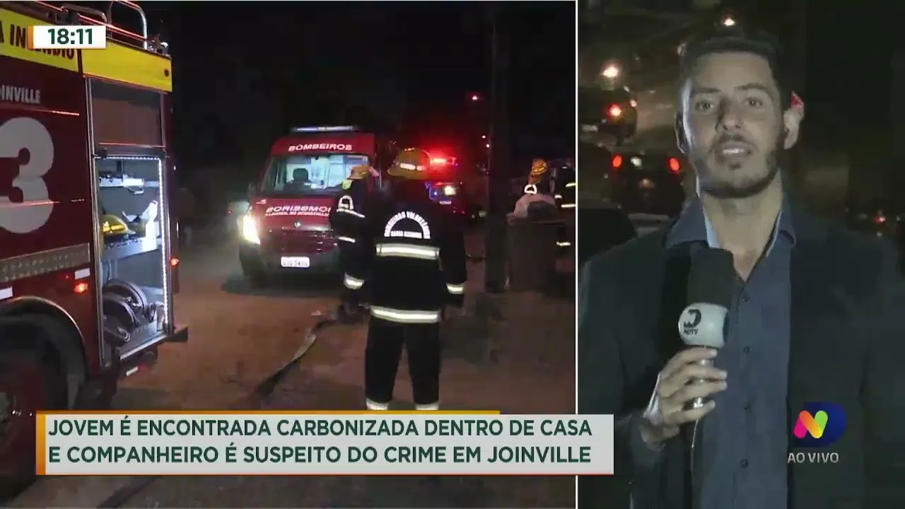 Jovem é encontrada carbonizada em sua casa em Joinville