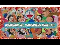 Doraemon All Characters Names List and Details