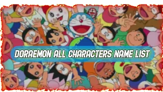 Doraemon All Characters Names List and Details