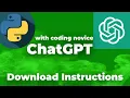 Download Starting Instructions for Coding Python with ChatGPT