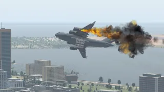 Military Aircraft C17 Suddendly Catches Fire During Take off