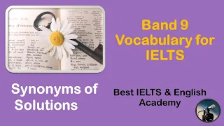 IELTS Essay Writing Synonyms of Solutions Band 9 Vocabulary Writing Tips Best IELTS