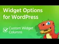 Responsive Custom WordPress Widget Columns