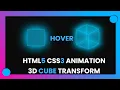 Creating Awesome 3D Cube CSS3 Transform Web Animation Tutorial Create Animated Cube Web Design