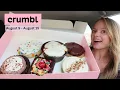 NEW Crumbl Cookies Diner Flavors Menu Brownie Sundae Rainbow Shake Cookie Carrot Cake